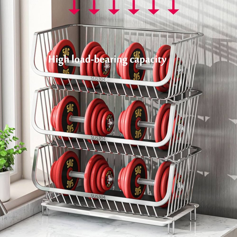 スタンディング式 マルチレイヤー 円形 フルーツ&野菜バスケット マルチレイヤー回転収納ラック、キッチンバスケット、野菜と果物